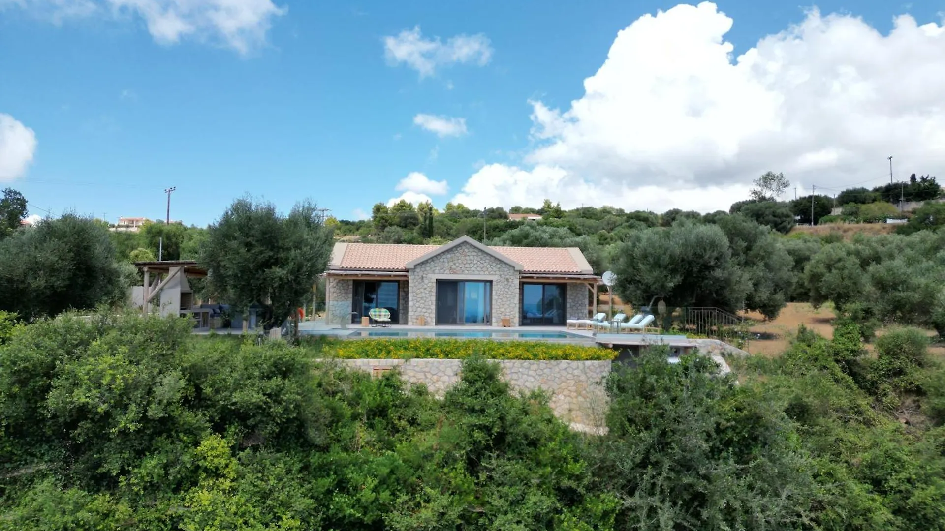 Elaiopetra Kefalonia - Stonehouse Hideaway With Pool - Modern Luxury With Serene Sea And Mountain Views Metaxáta