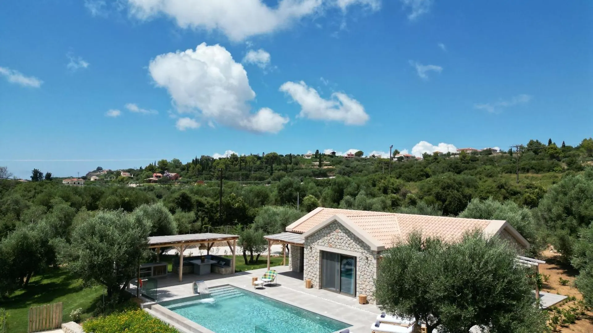Elaiopetra Kefalonia - Stonehouse Hideaway With Pool - Modern Luxury With Serene Sea And Mountain Views Metaxáta Grécia